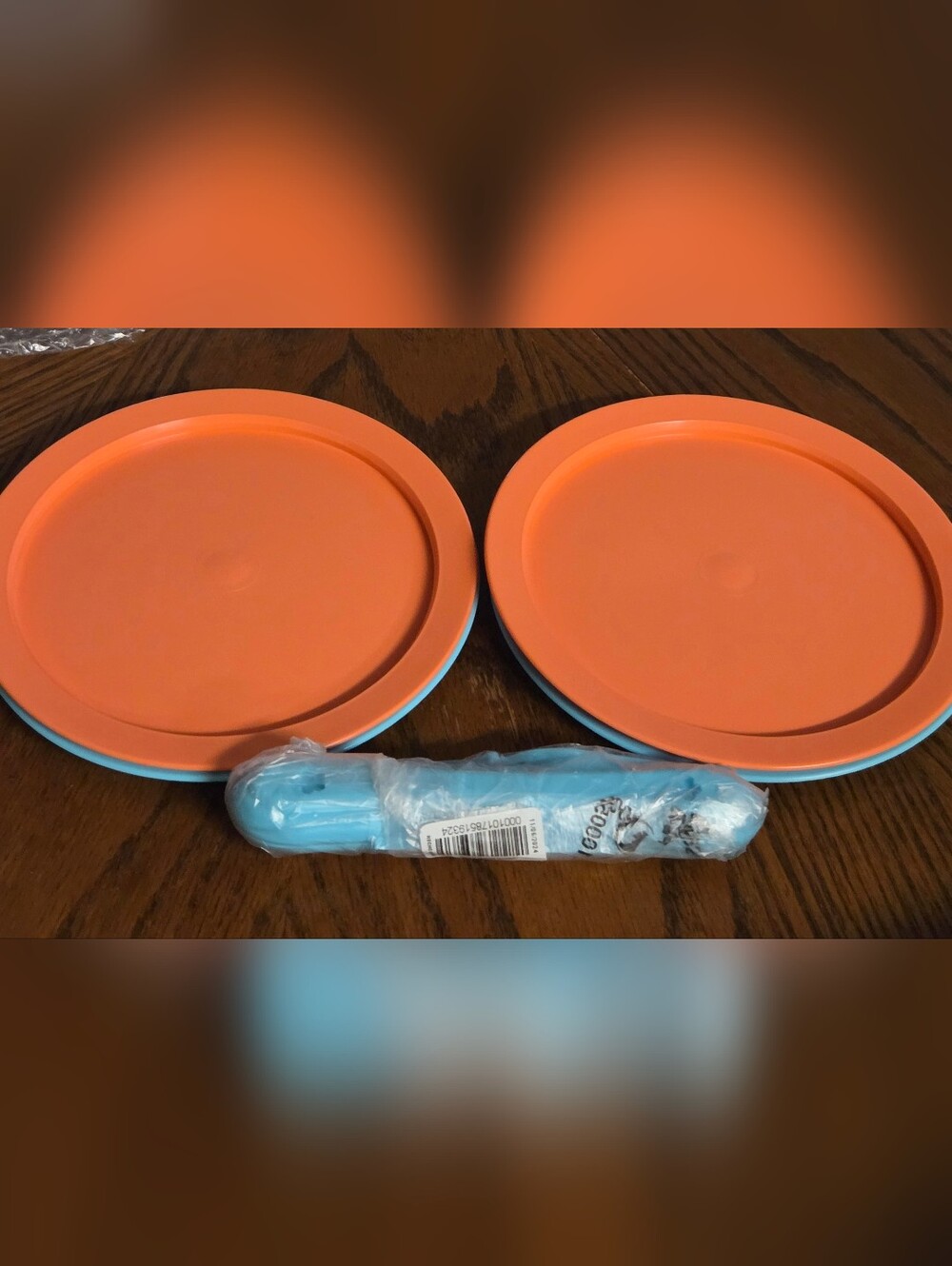 Tupper Kids Plate Set/4 & Spoon In Case - Picture 2 of 8